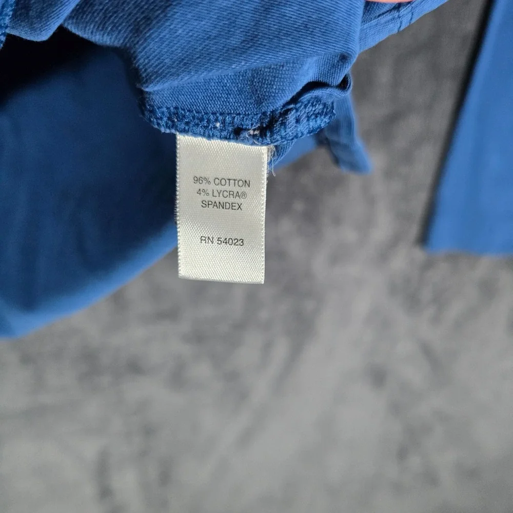 Banana Republic Mens‎ Polo Shirt Long Sleeve 1/4 Zip Blue Casual Small